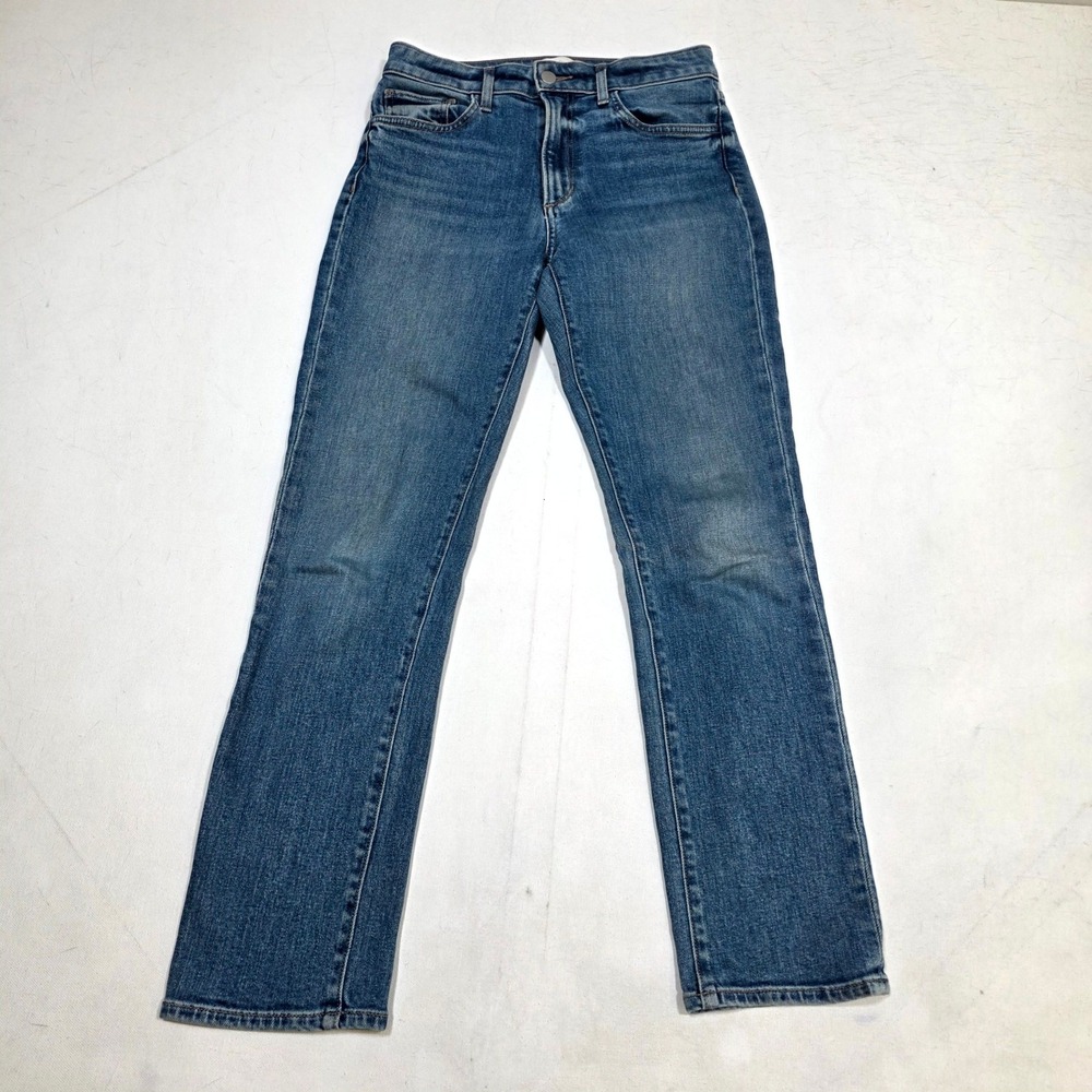 Favorite Daughter Jeans Women 27 Blue Straight Leg Stretch Made in USA JCLBSC
